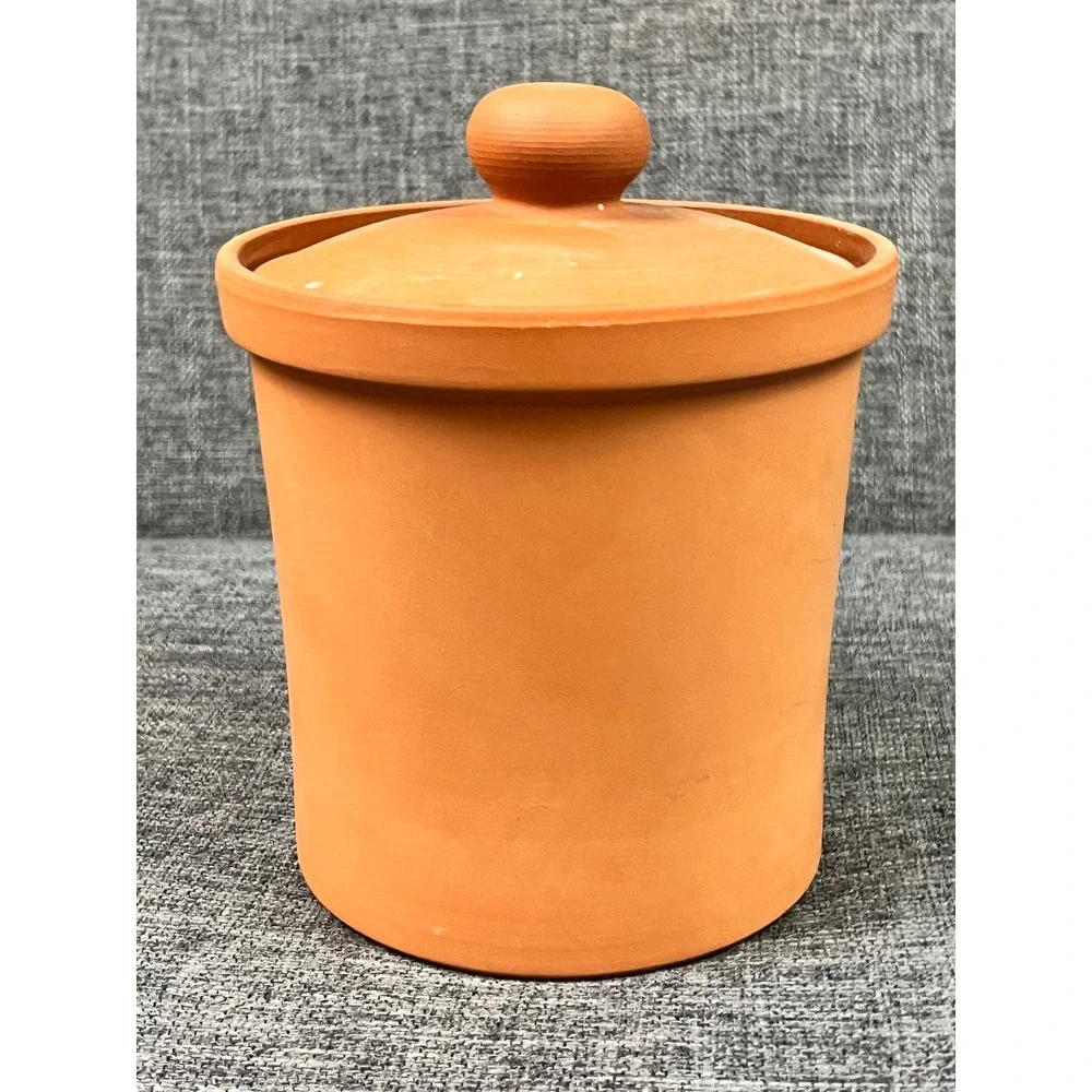 Henry Watson Pottery Original Suffolk Tea Canister Terracotta Made England New